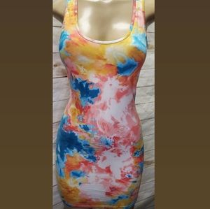 Mini tie dye dress